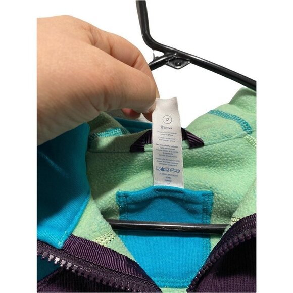 Ivivva Lululemon Fleece Lined scuba Jacket girls size 12 zip up - Picture 4 of 4